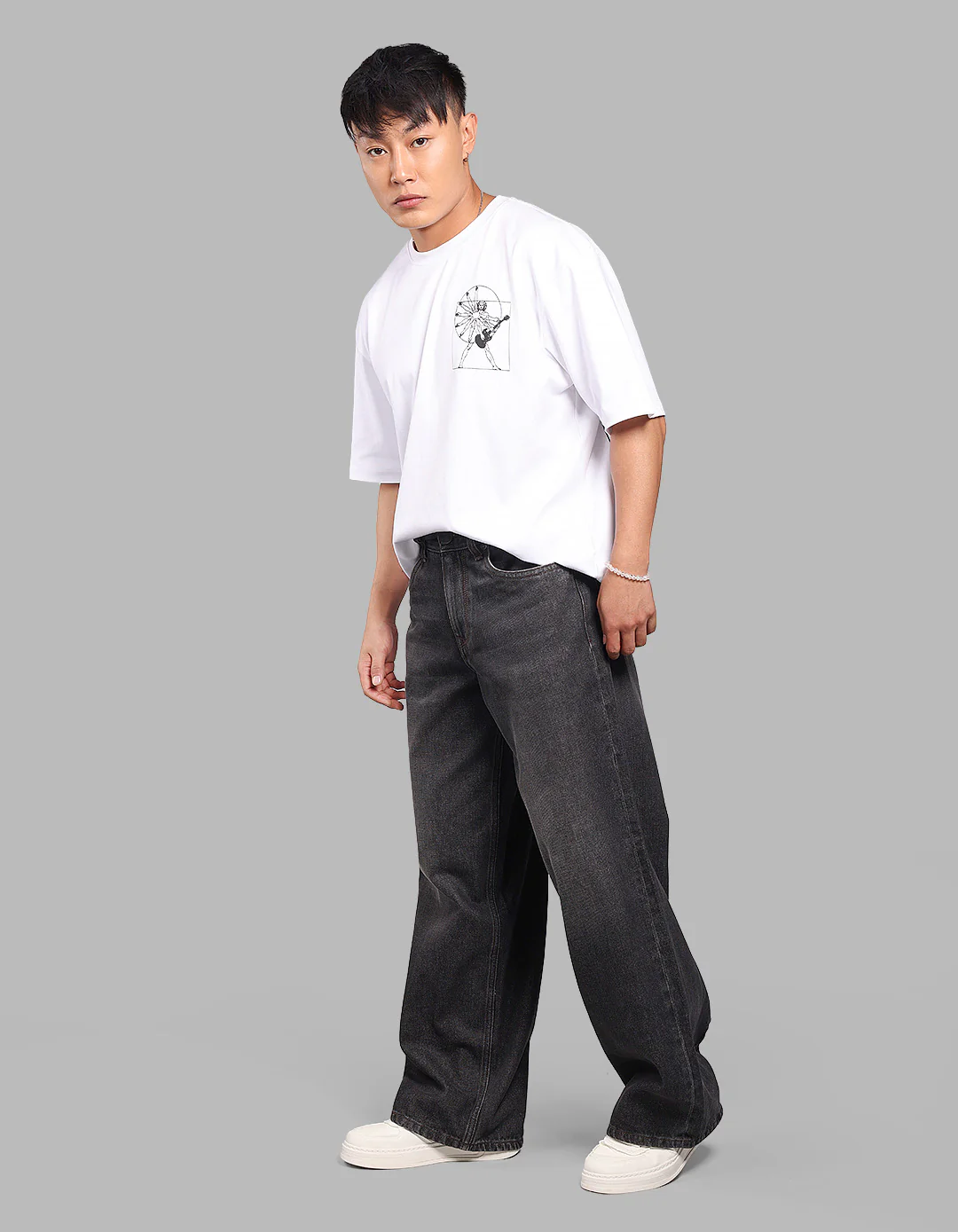 Dk Charcoal 5 Pocket Extra Loose Fit Jeans - Image 3