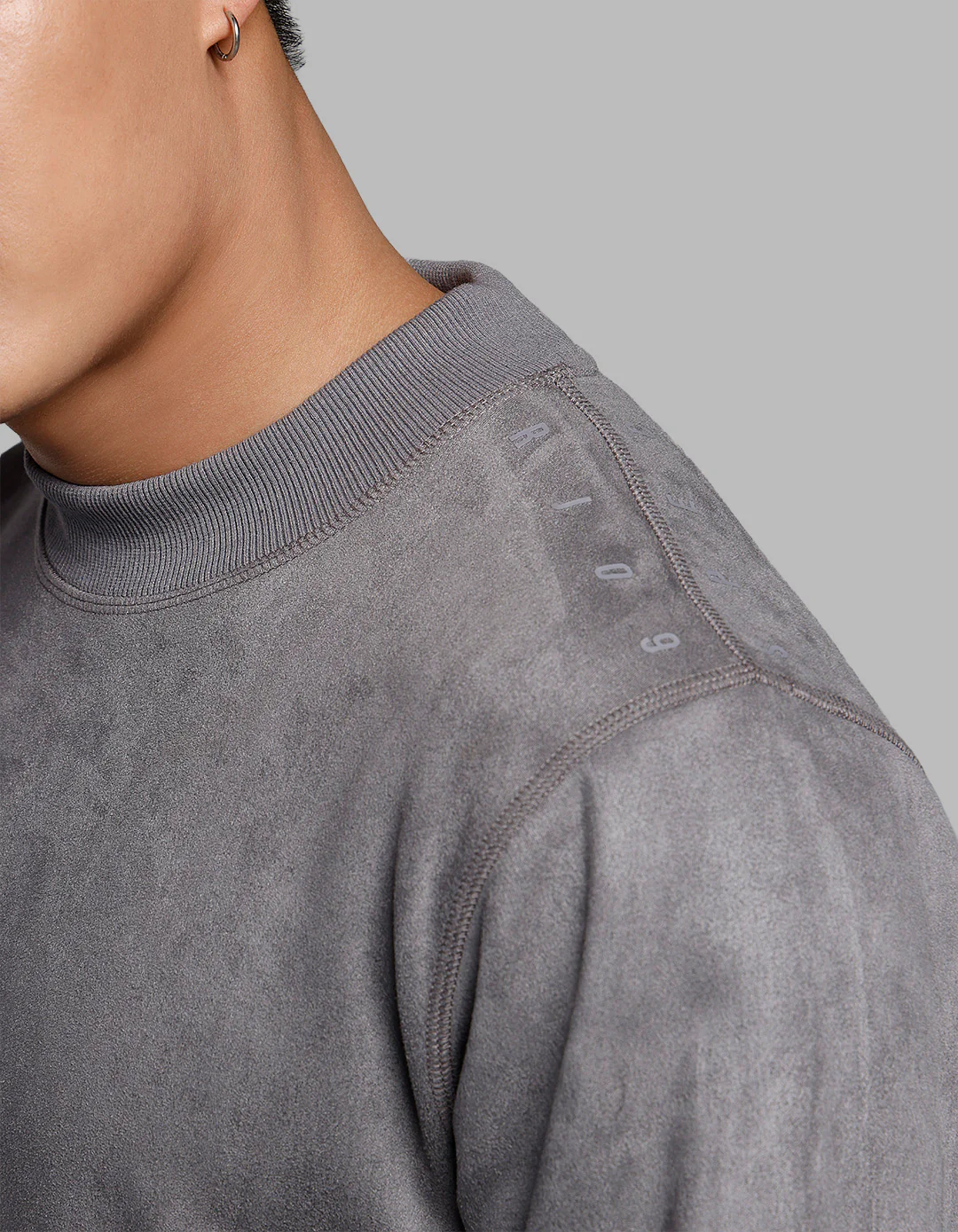 Dk Grey Full Sleeves Round Neck Tee - Image 6