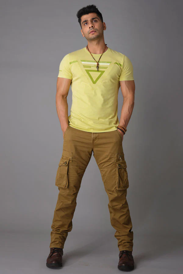Dk Khaki Regular Fit Cargo Pant - Image 2