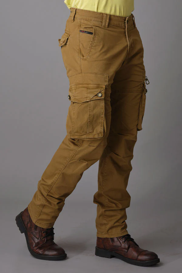 Dk Khaki Regular Fit Cargo Pant - Image 4