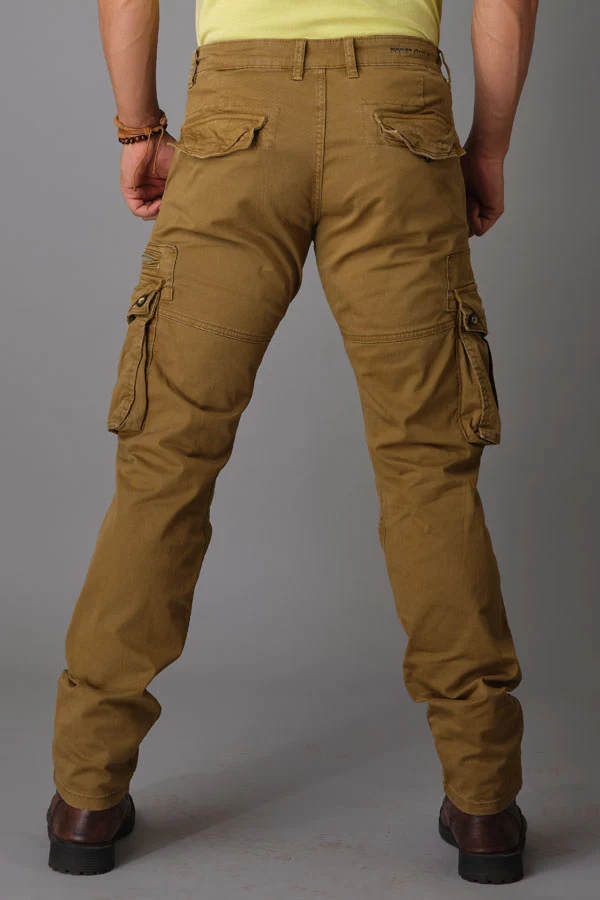 Dk Khaki Regular Fit Cargo Pant - Image 5