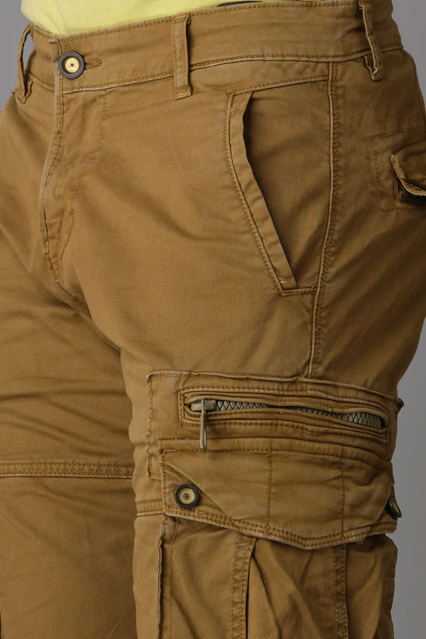 Dk Khaki Regular Fit Cargo Pant - Image 6