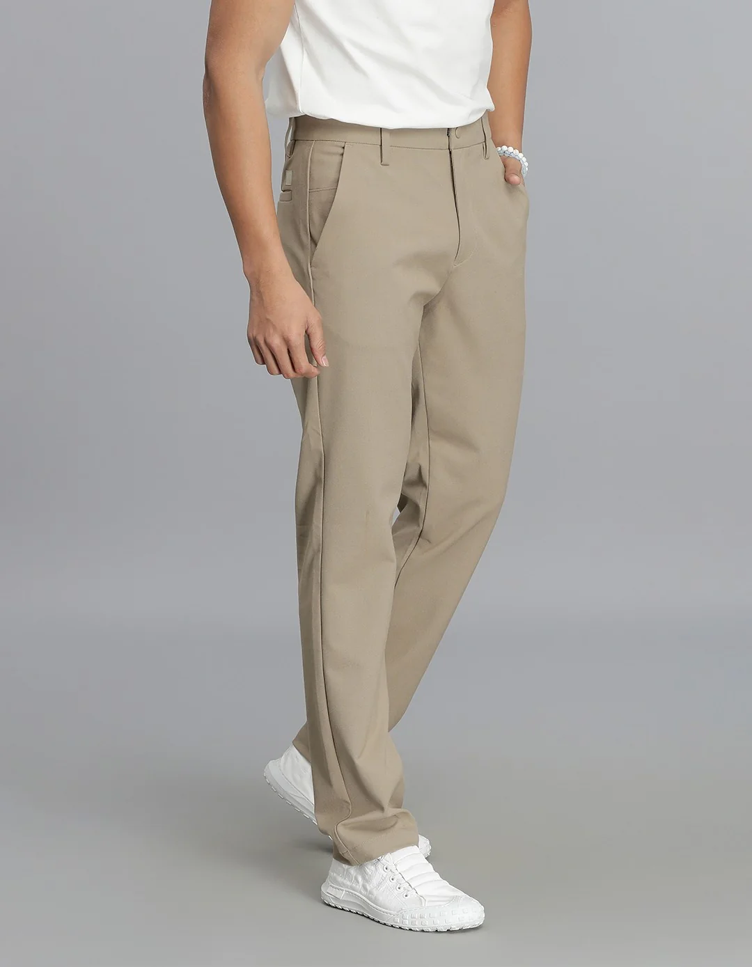 Dk Khaki Chinos Trouser - Image 4
