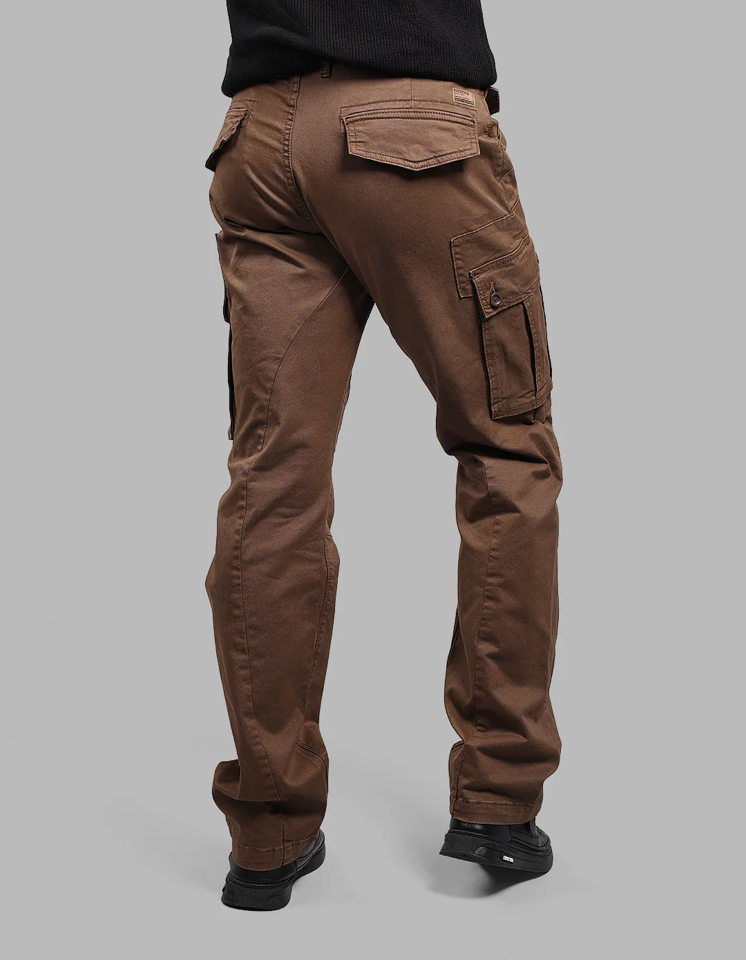 Dk Khaki Comfort Straight Fit Stretch Cargo Pants - Image 5