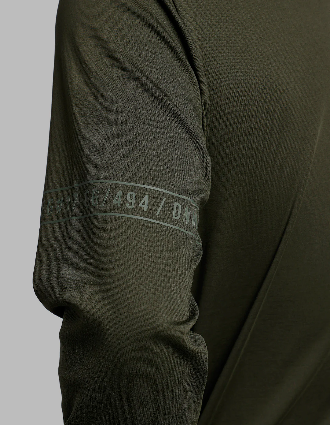 Dk Olive Full Sleeves Round Neck Tee - Image 6