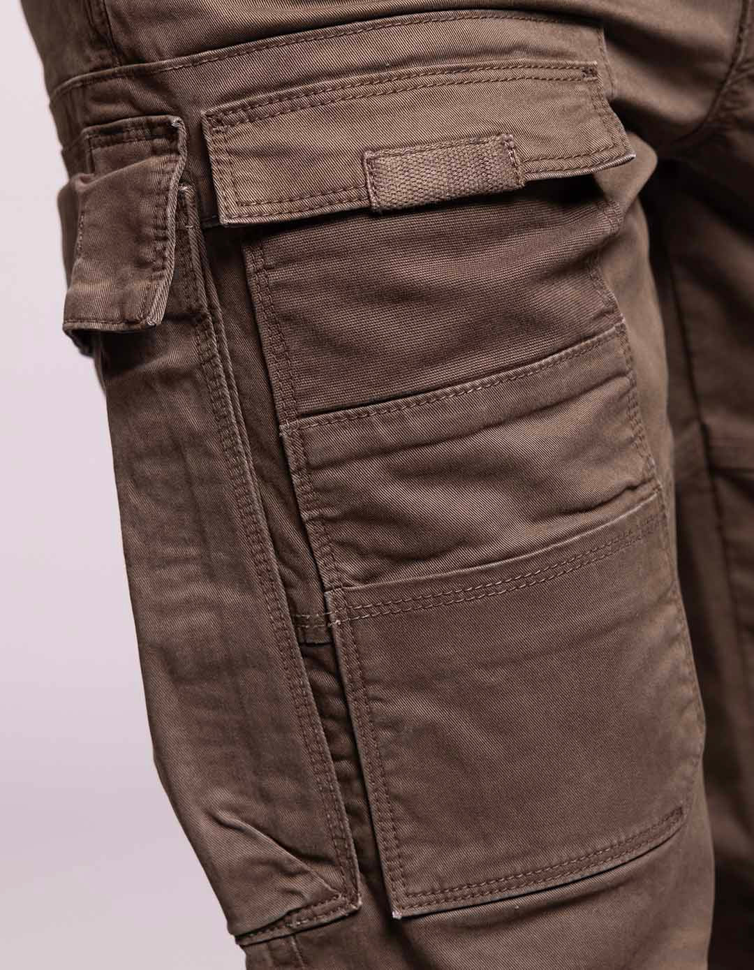 Dk Olive Regular Fit Cargo Pant - Image 3