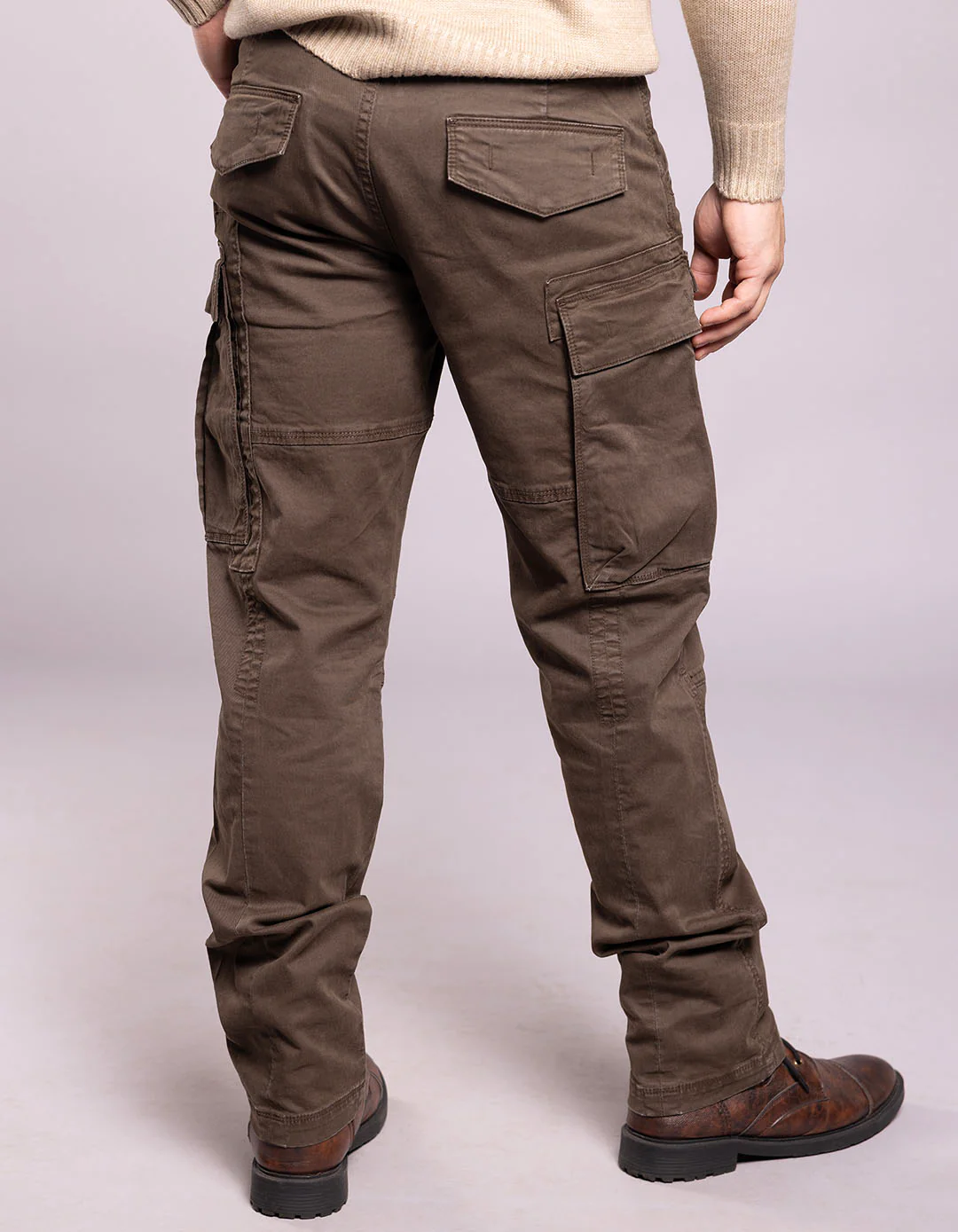 Dk Olive Regular Fit Cargo Pant - Image 6