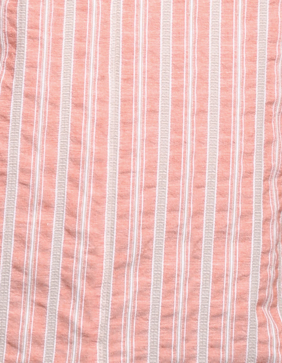 Dk Peach 100% Cotton Full Sleeve Stripe Shirt - Image 7