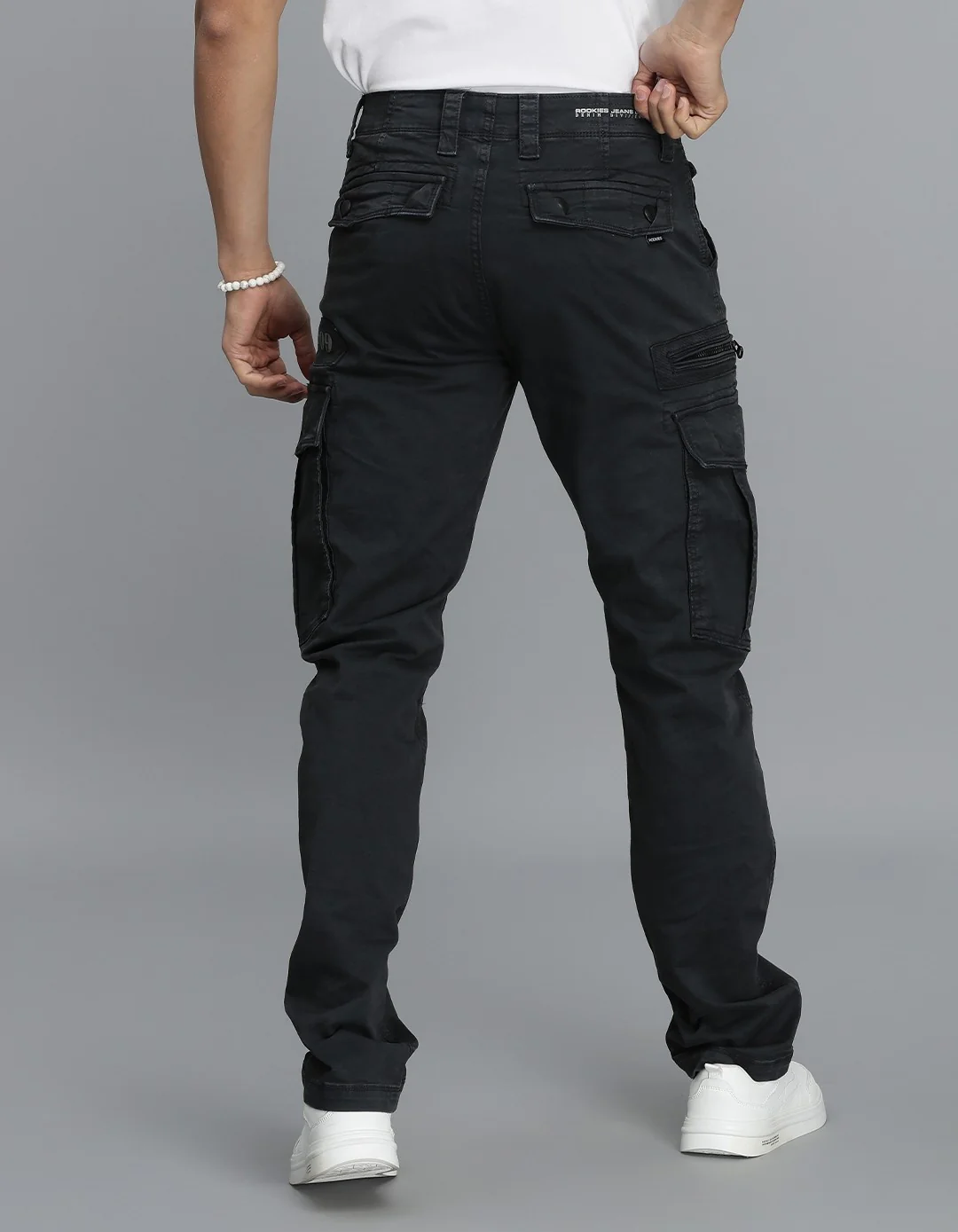Dk Slate Regular Fit Cargo Pant - Image 5