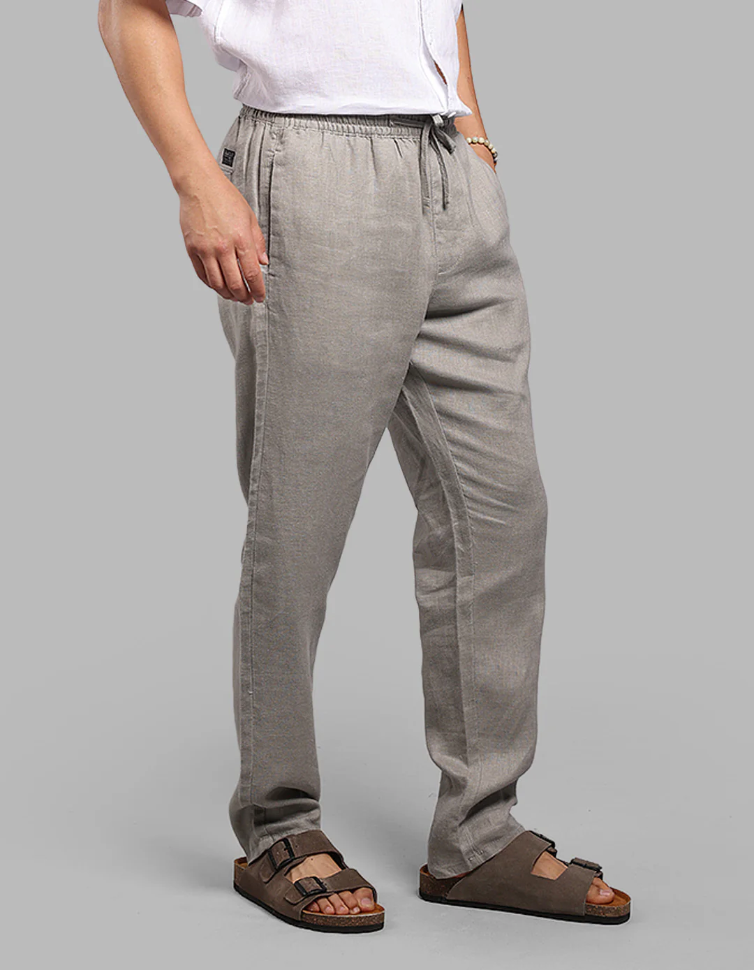 Dk Stone 100% Linen Pant - Image 5