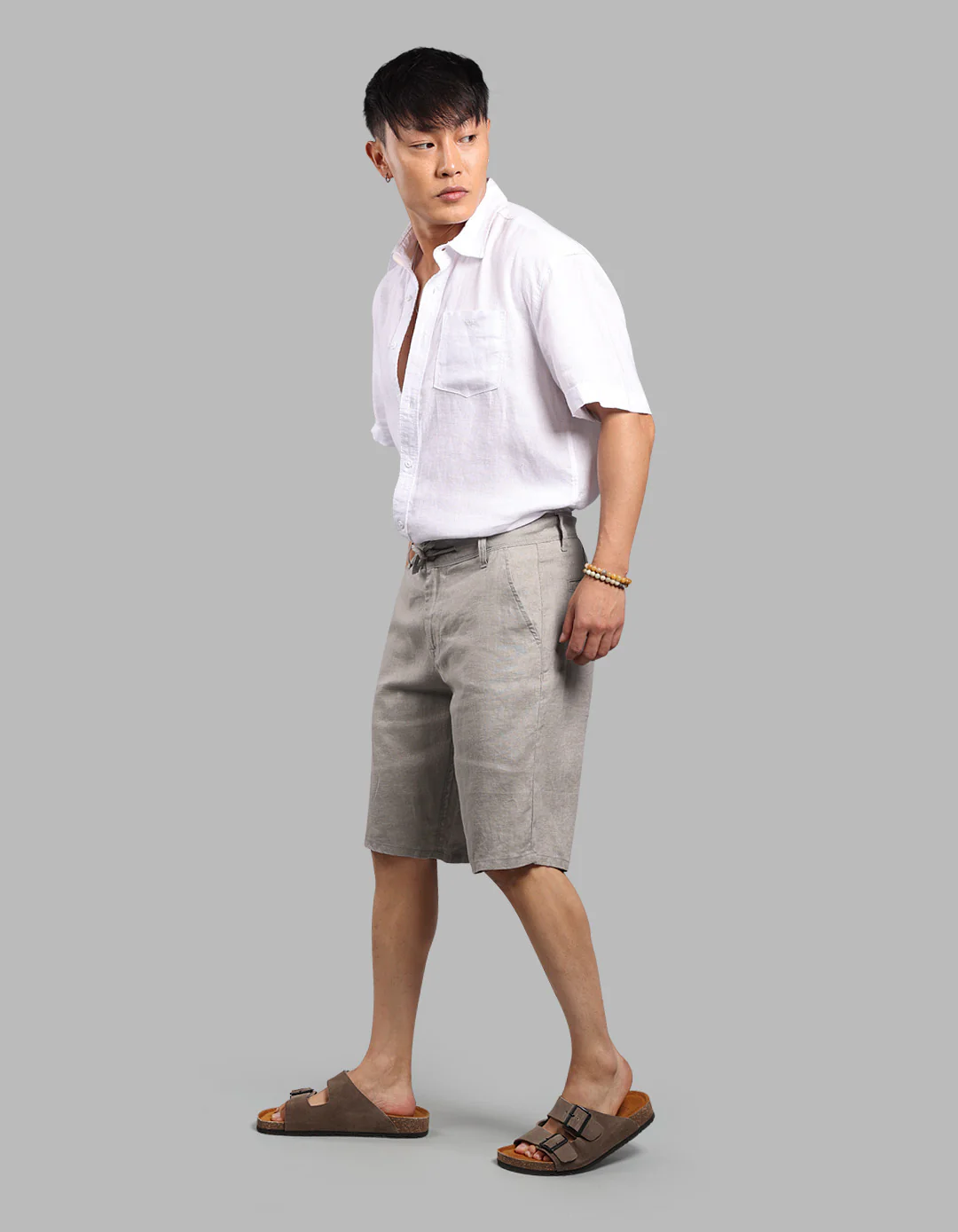 Dk Stone 100% Linen Short - Image 4