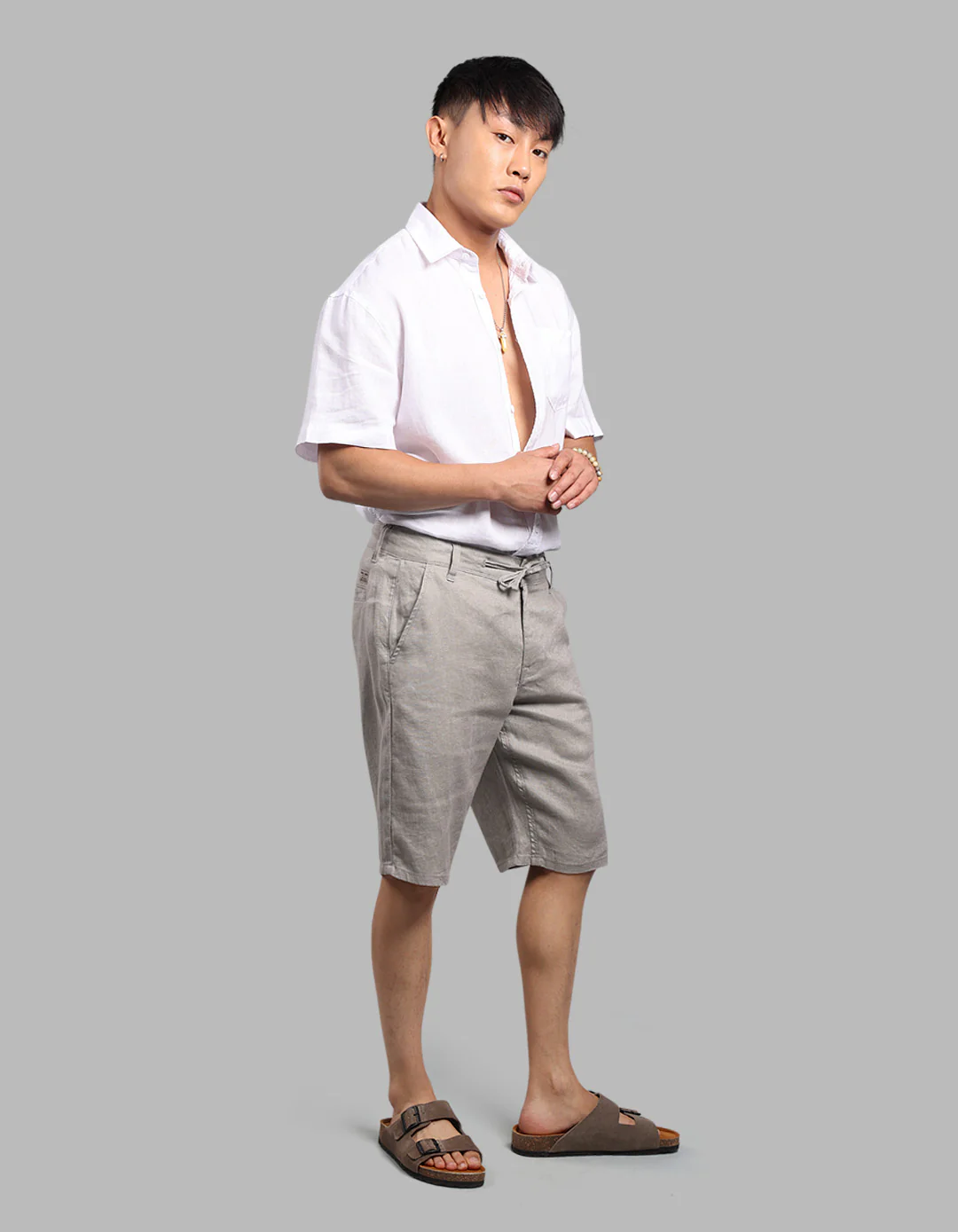 Dk Stone 100% Linen Short - Image 5