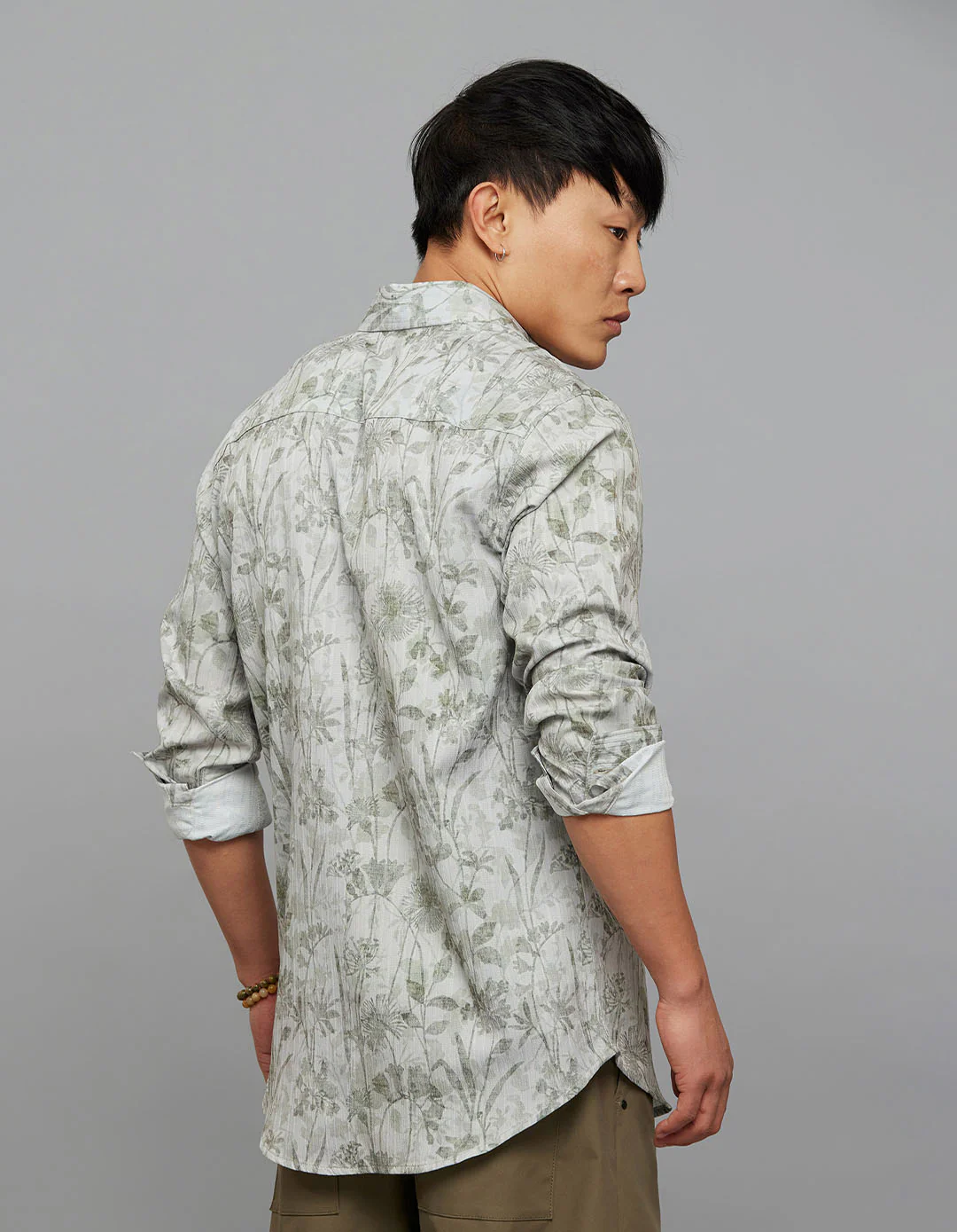 Green Full Sleeves Printed Shirt - Image 6