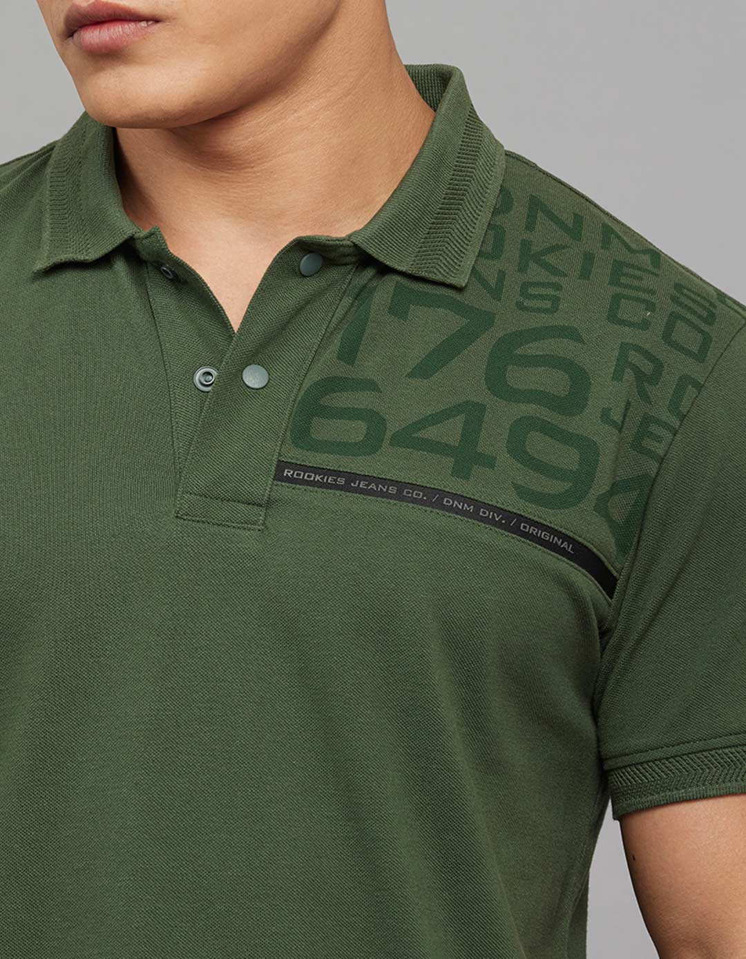 Green Half Sleeves Pique Polo Tee - Image 7