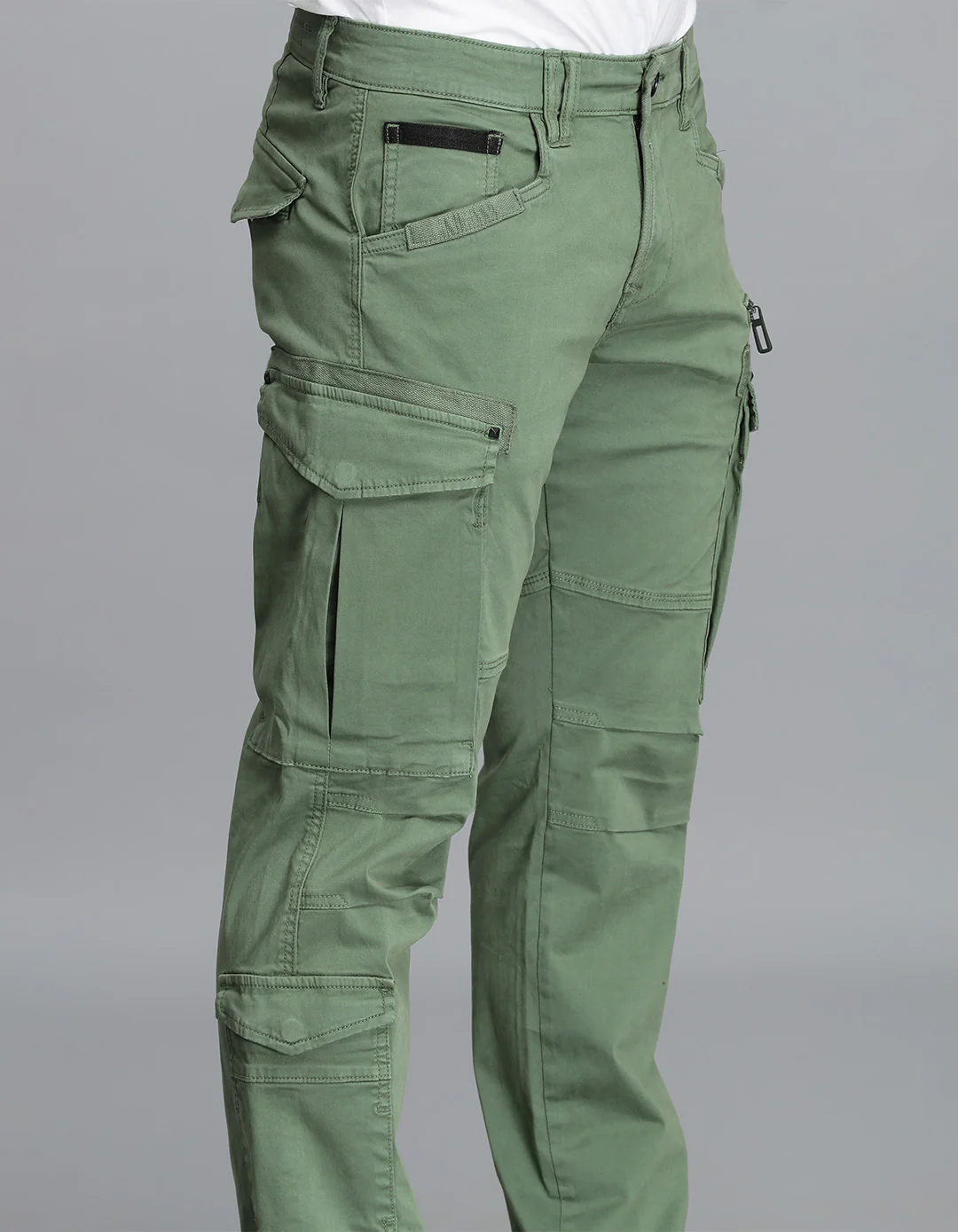 Green Regular Fit Cargo Pant - Image 6