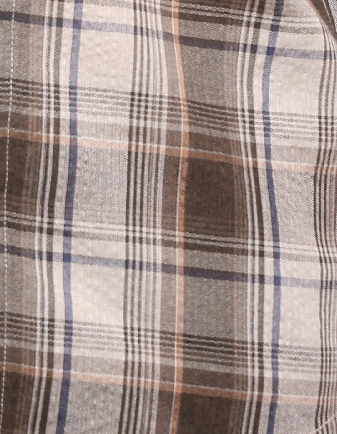 Khaki Full Sleeve Check Shirt - Image 7