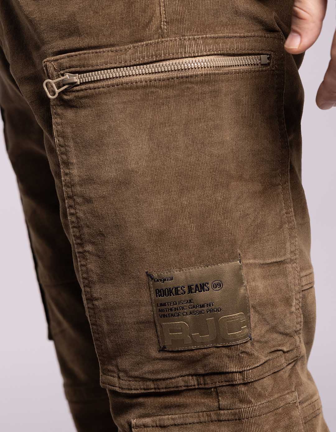 Khaki Regular Fit Cargo Pant - Image 3