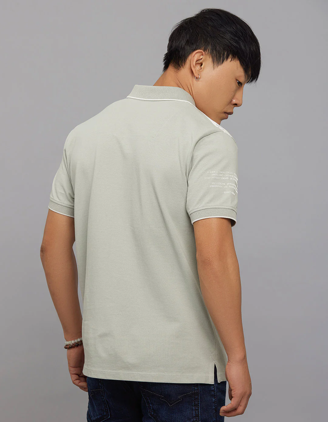 Light Pista Half Sleeves Pique Polo Tee - Image 7