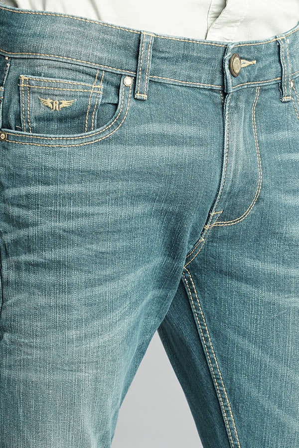 Lt Green 5 Pocket Low-Rise Ankle Length Jeans - Image 6