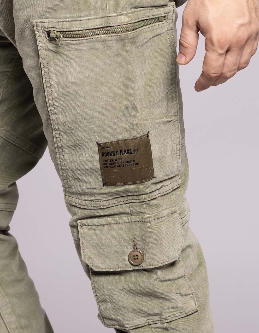 Lt Green Regular Fit Cargo Pant - Image 3