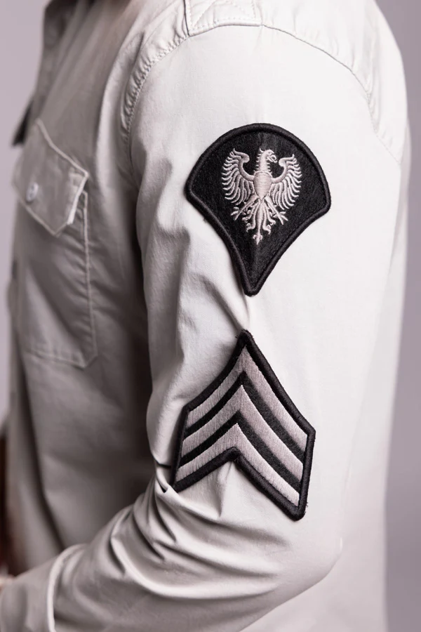 Lt Grey Full Sleeves Solid Shirt - Image 7