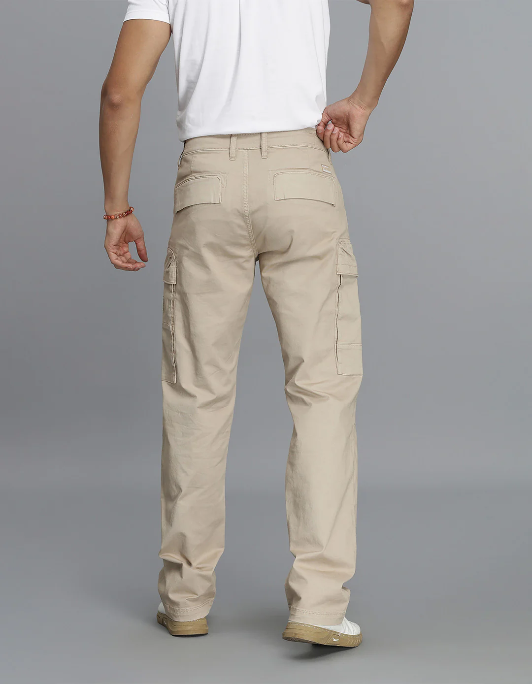 Lt Khaki Regular Fit Cargo Pant - Image 5