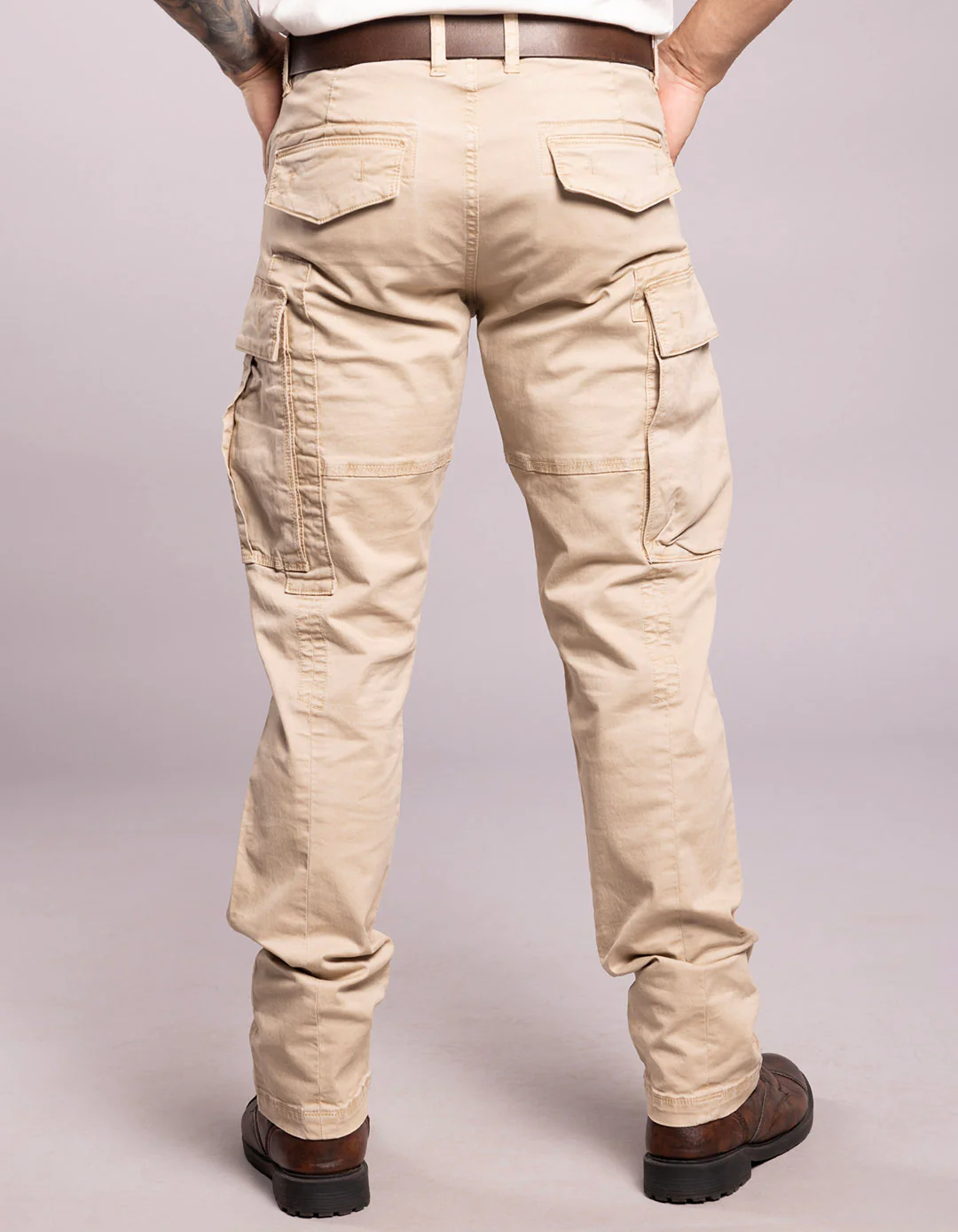 Lt Khaki Regular Fit Cargo Pant - Image 6