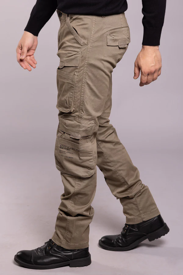 LT Olive Regular Fit Cargo Pant - Image 3