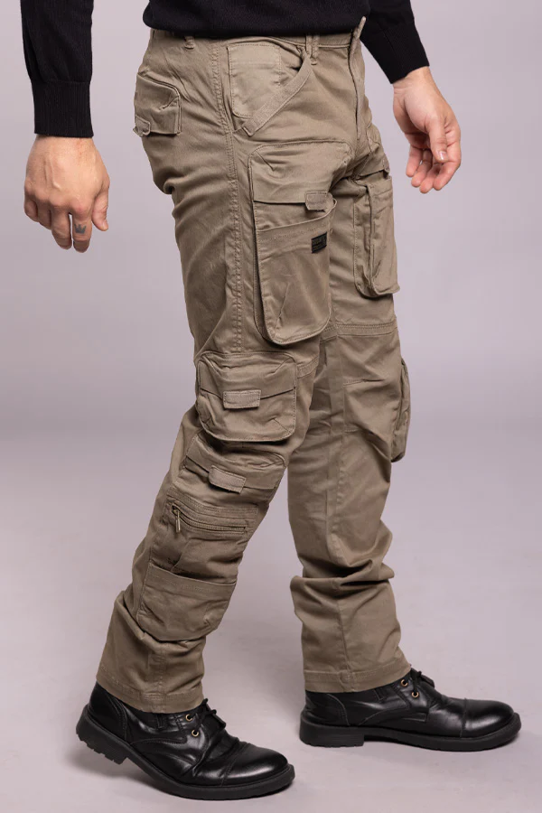 LT Olive Regular Fit Cargo Pant - Image 4