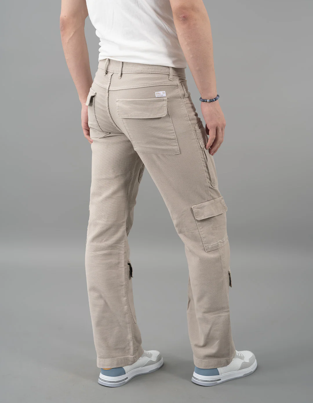 Lt Stone Loose Fit Cargo Pant - Image 3