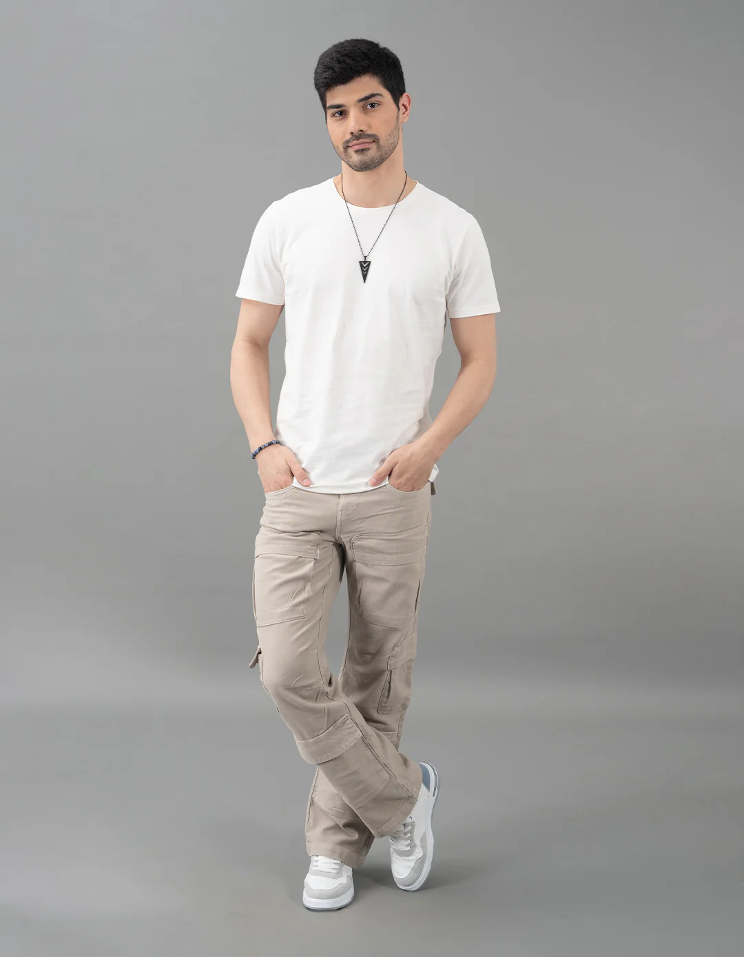 Lt Stone Loose Fit Cargo Pant - Image 5