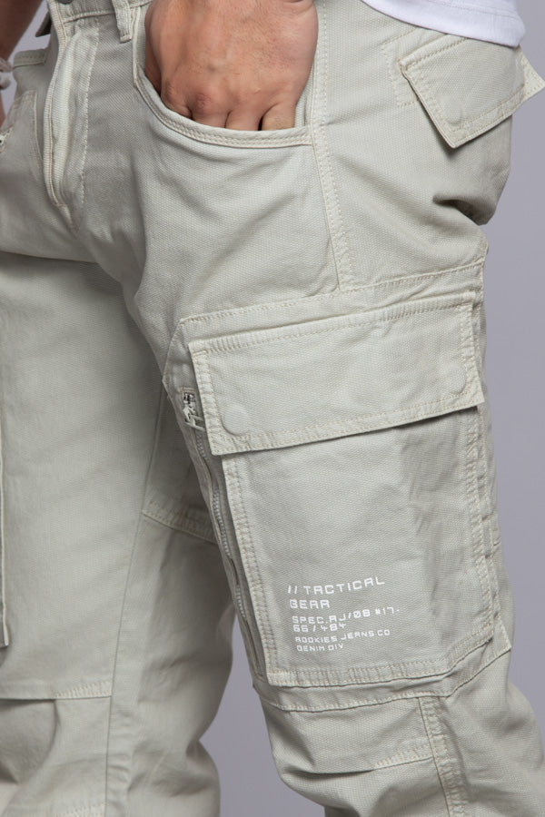 Lt Stone Regular Fit Cargo Pant - Image 3