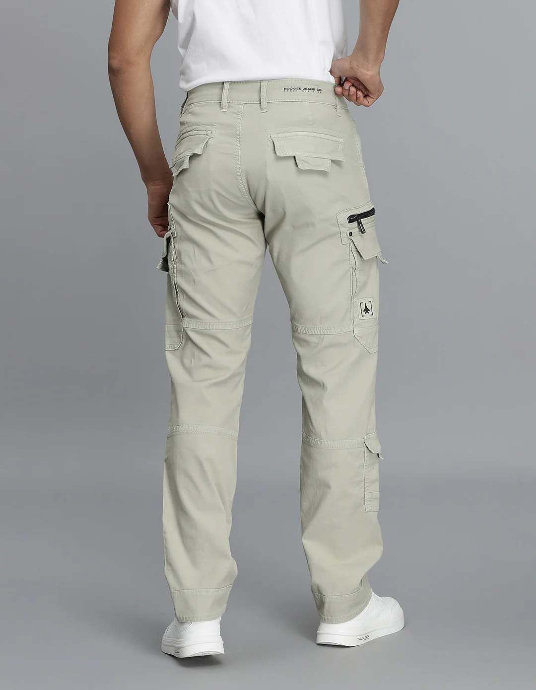 Lt Stone Slim Fit Cargo Pant - Image 5