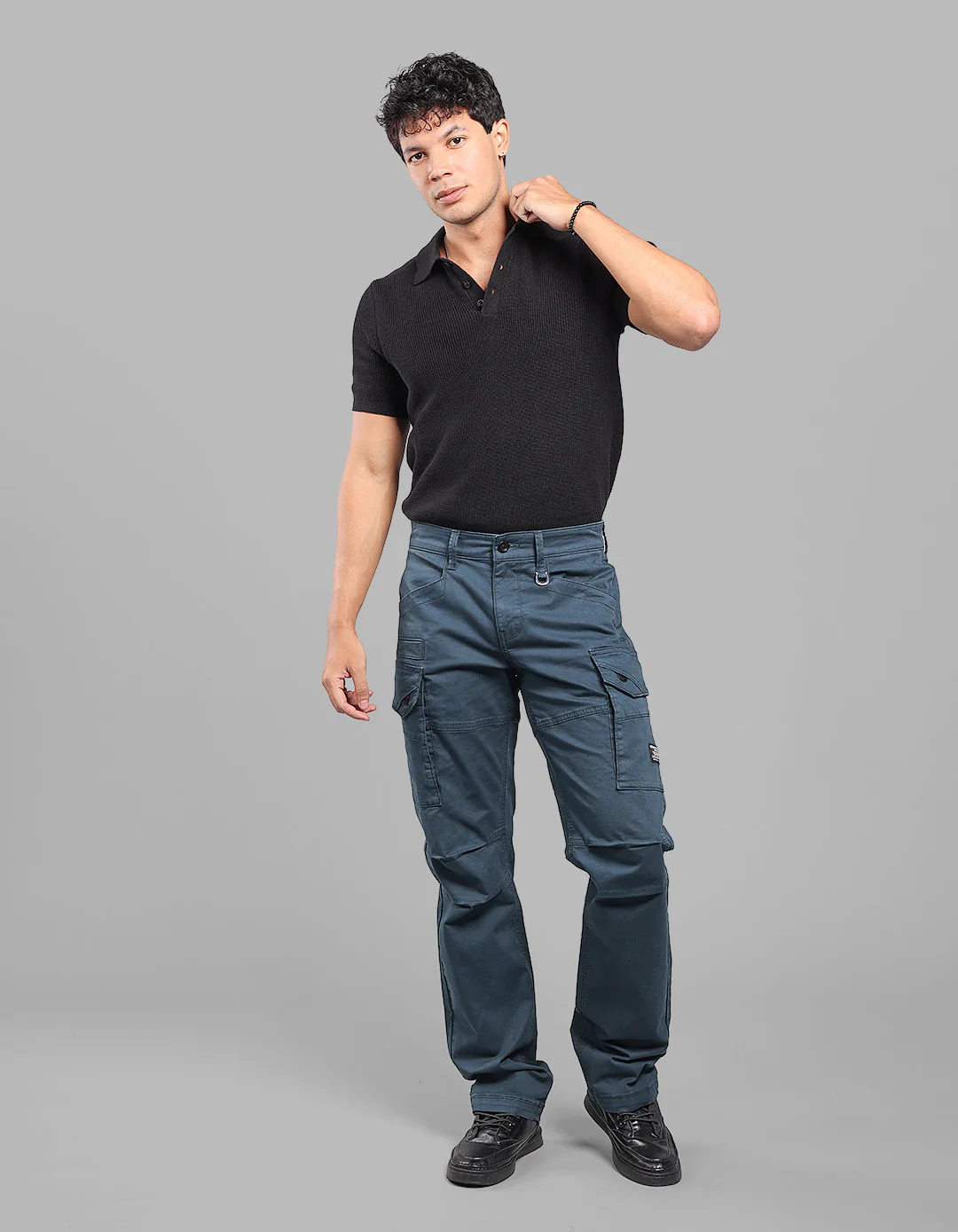 Martin Comfort Straight Fit Stretch Cargo Pants - Image 2