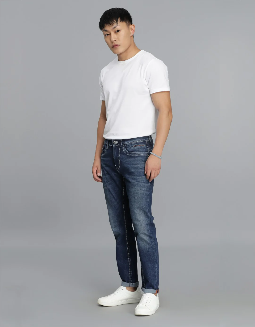 Med Blue 5 Pocket Low-Rise Ankle Length jeans - Image 2