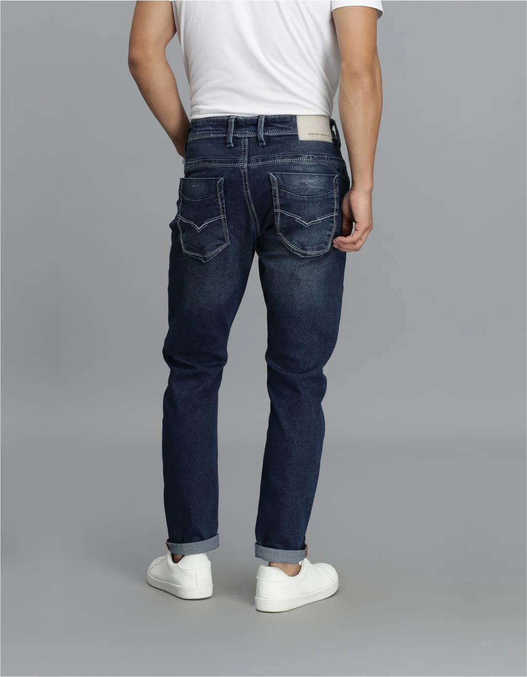 Med Blue 5 Pocket Low-Rise Ankle Length jeans - Image 5