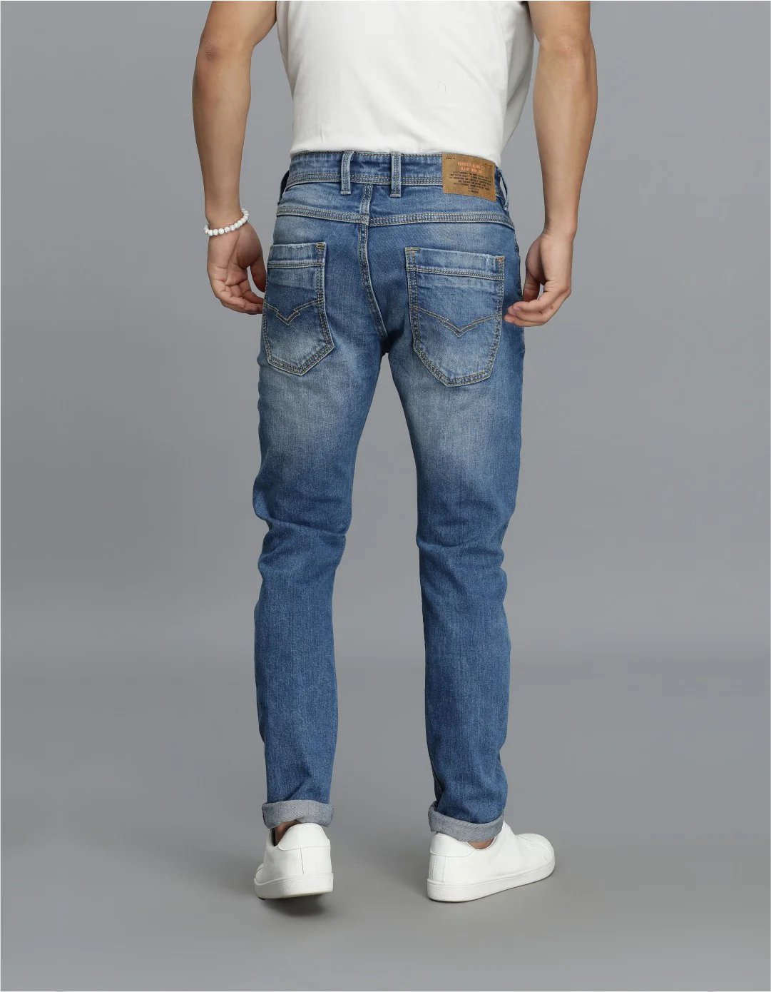 Med Blue 5 Pocket Low-Rise Ankle Length jeans - Image 5
