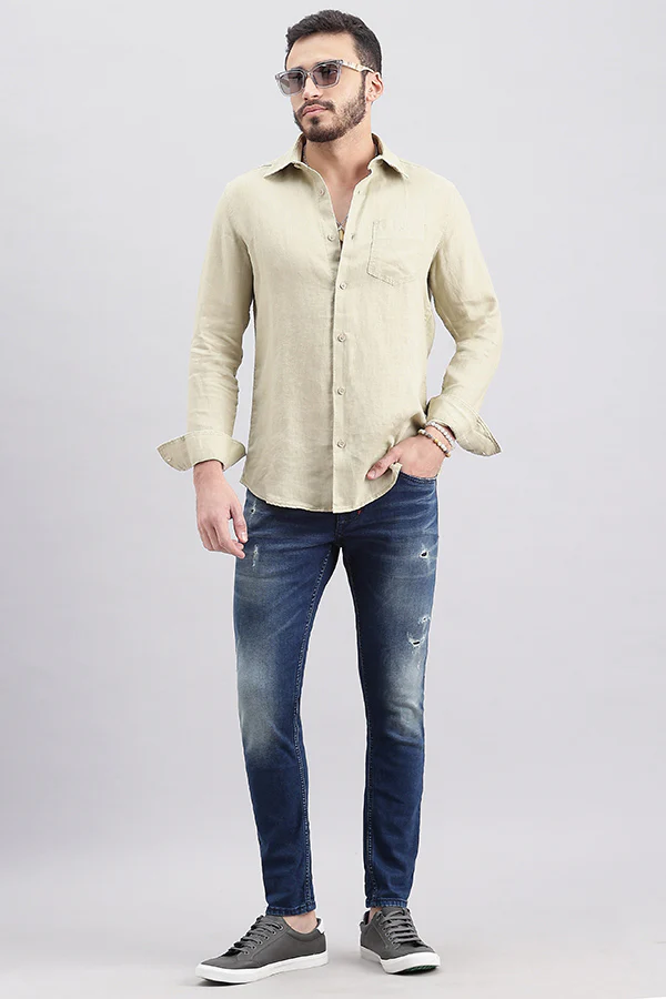Med Blue 5 Pocket Low-Rise Ankle Length Jeans - Image 2