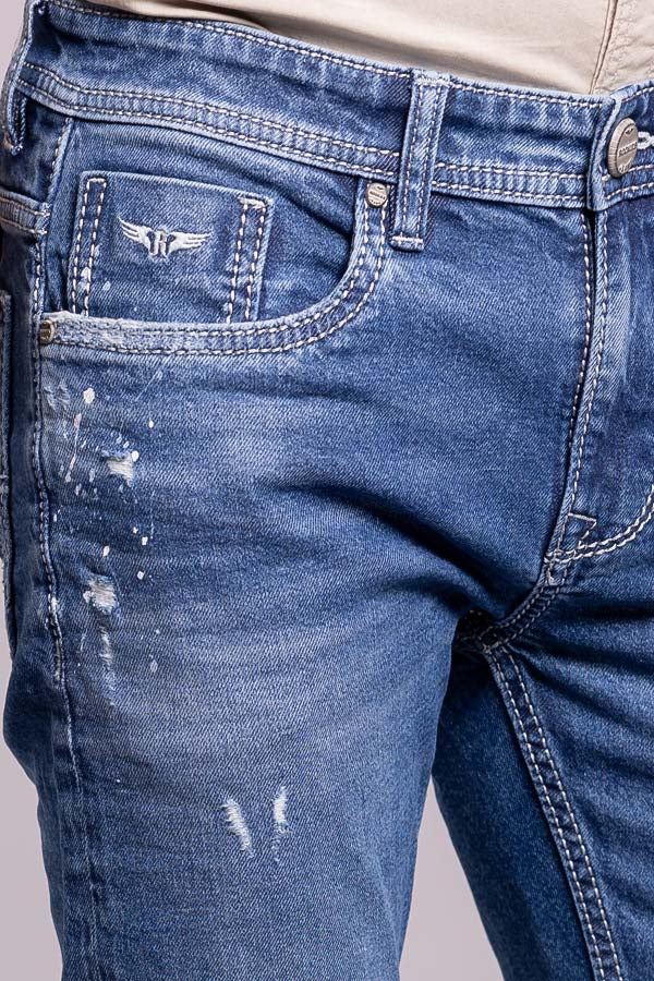 Med Blue 5 Pocket Low-Rise Ankle Length Jeans - Image 8