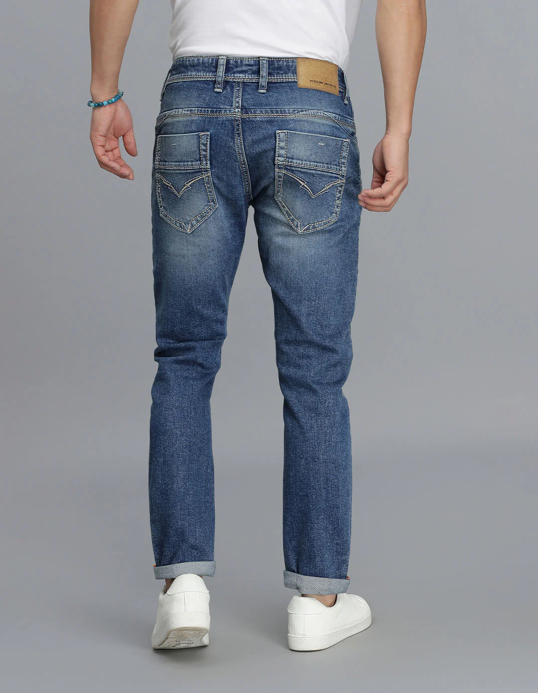 Med Blue 5 Pocket Low-Rise Ankle Length jeans - Image 5