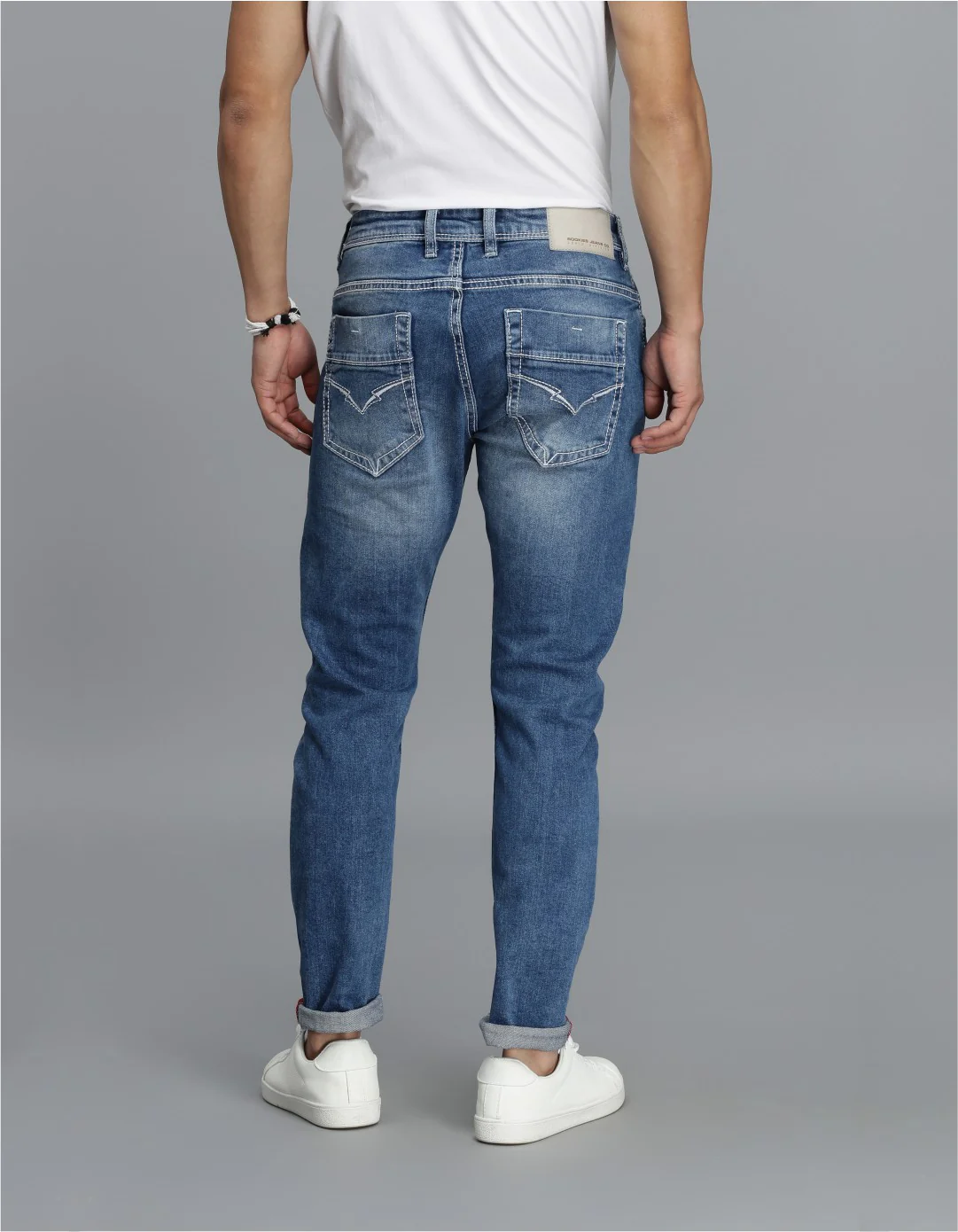 Med Blue 5 Pocket Low-Rise Ankle Length jeans - Image 5