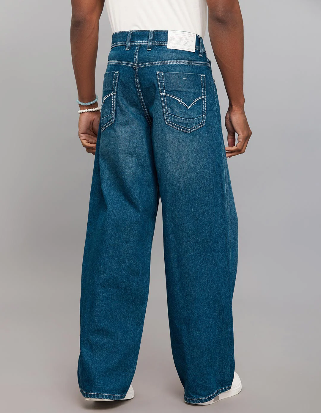 Medium Blue Extra Loose Fit Jeans - Image 3