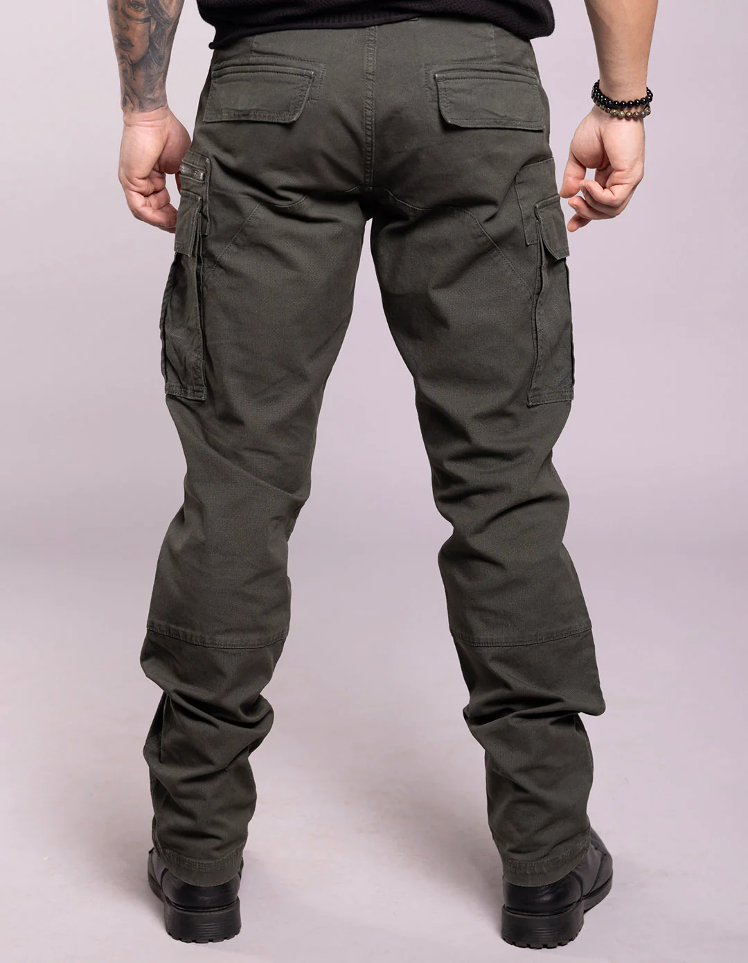 Military Green Regular Fit Cargo Pant - Image 6