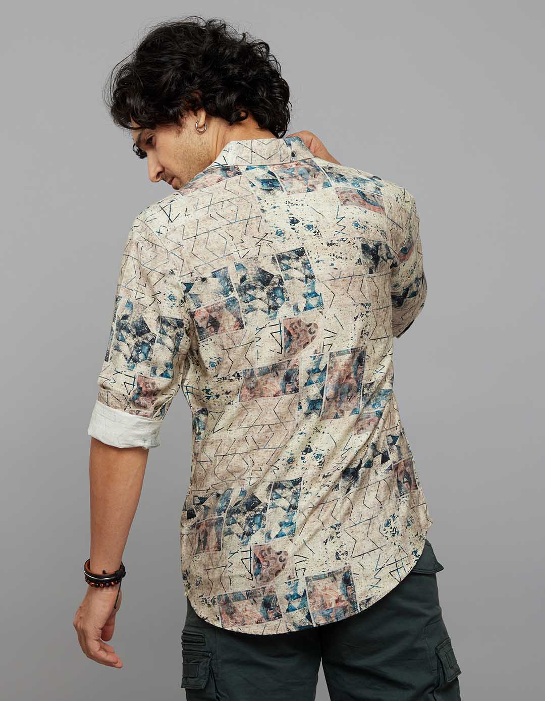 Multi Color Full Sleeves Printed Shirt - Image 7