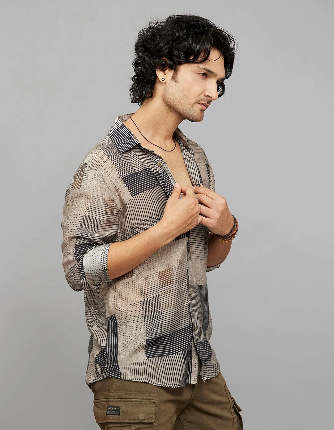 Multi Color Full Sleeves Printed Shirt - Image 4