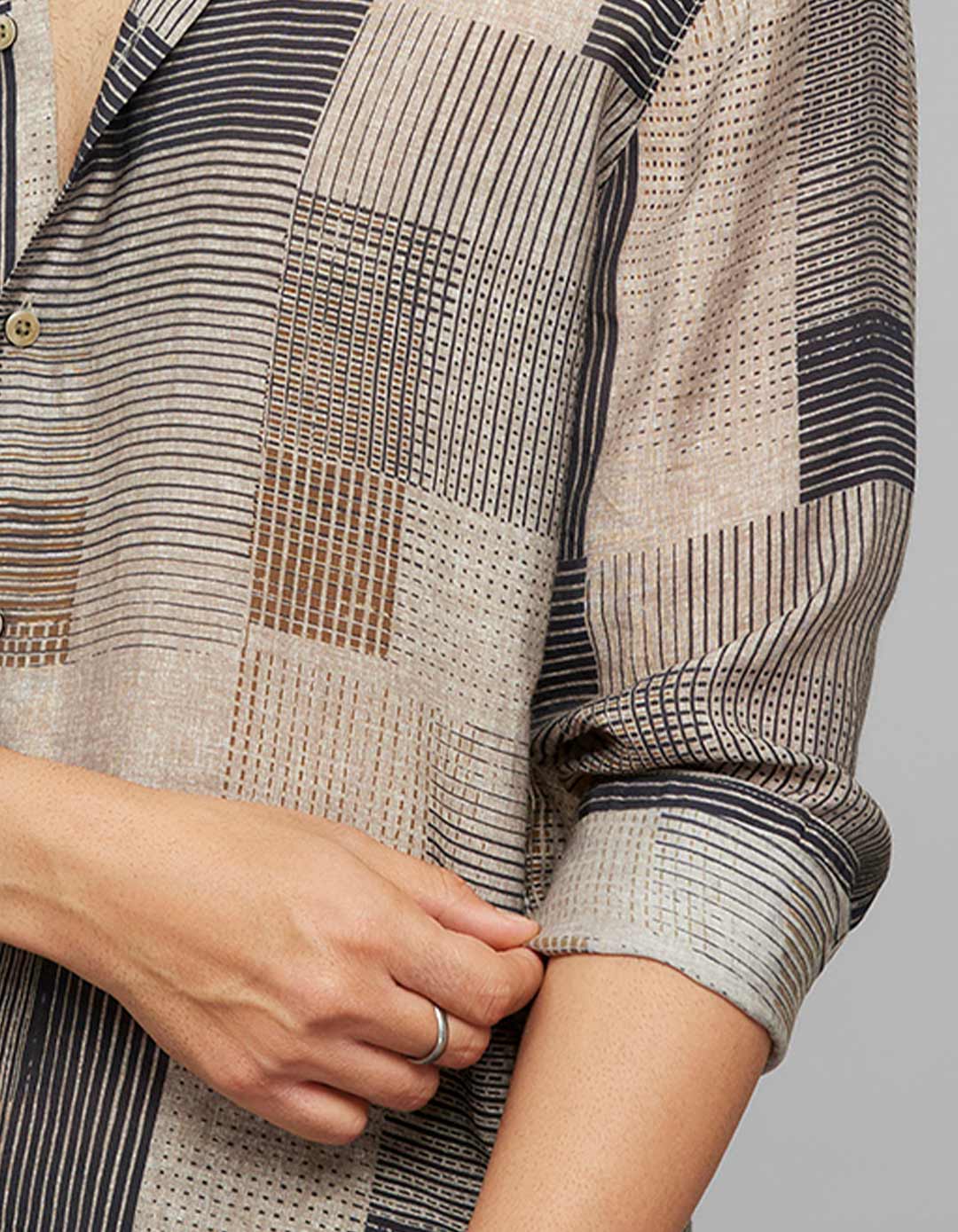 Multi Color Full Sleeves Printed Shirt - Image 6