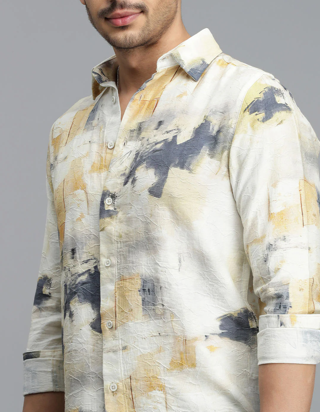 Multi Color Full Sleeves Printed Shirt - Image 6