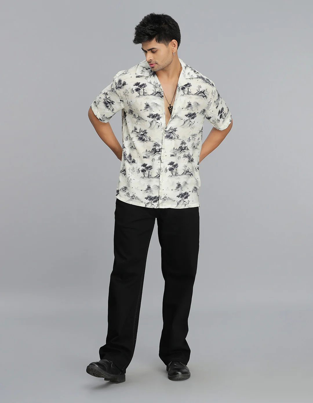 Multi Color Half Sleeves Printed Shirt - Image 2