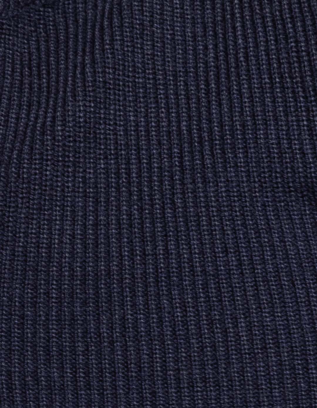 Navy High Neck Pullover Sweater - Image 6