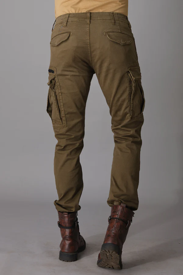 Olive Regular Fit Cargo Pant - Image 6